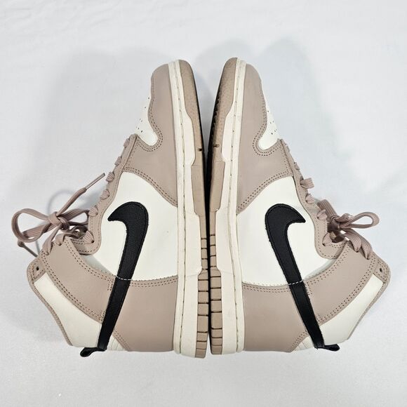 Nike Dunk High "Fossil Stone" Beige Black Sail DD1869-200 Women’s US 5.5 - Picture 5 of 8